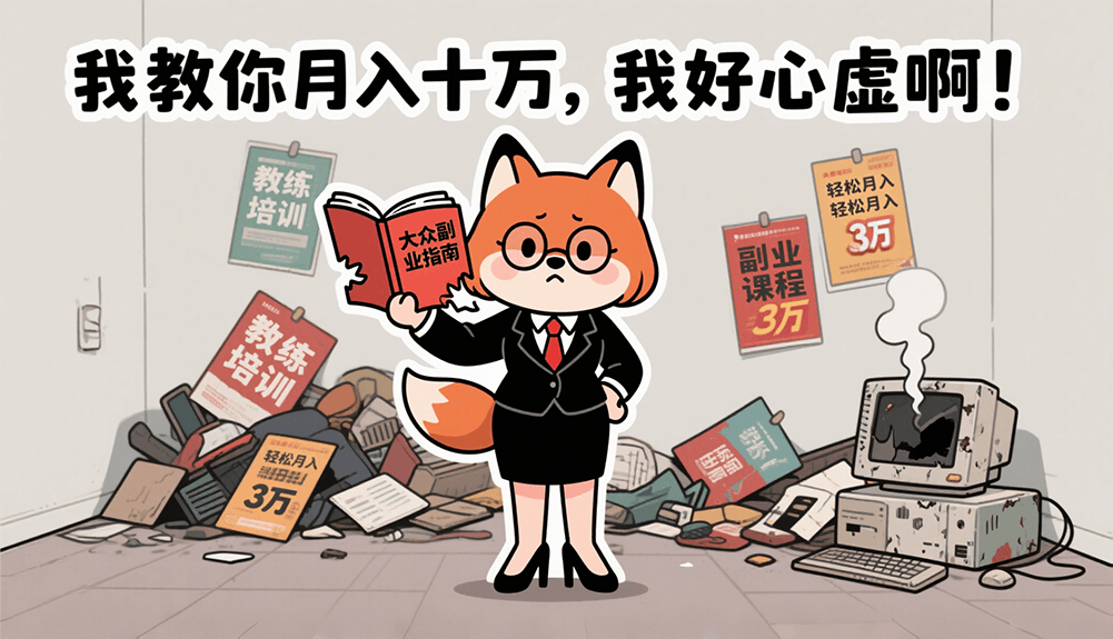 为什么越来越多的新手放弃真正的副业，转而学习“教别人赚钱”？