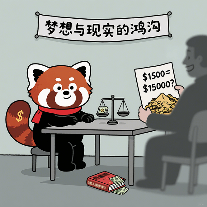 我每个月给你1500刀，你…